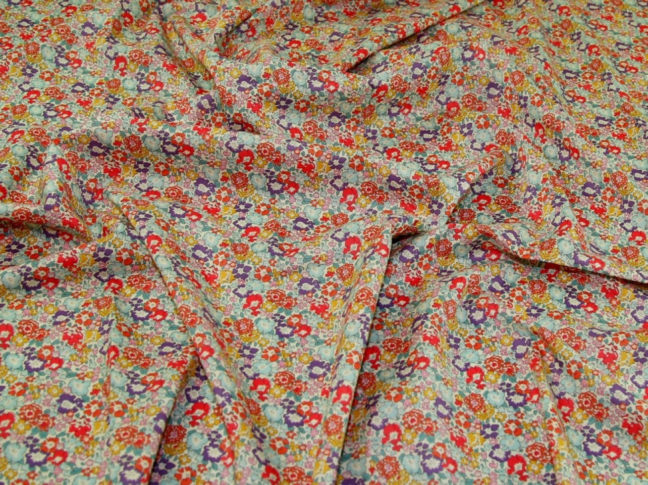 Liberty London Michelle Tana Cotton Lawn Fabric Orange