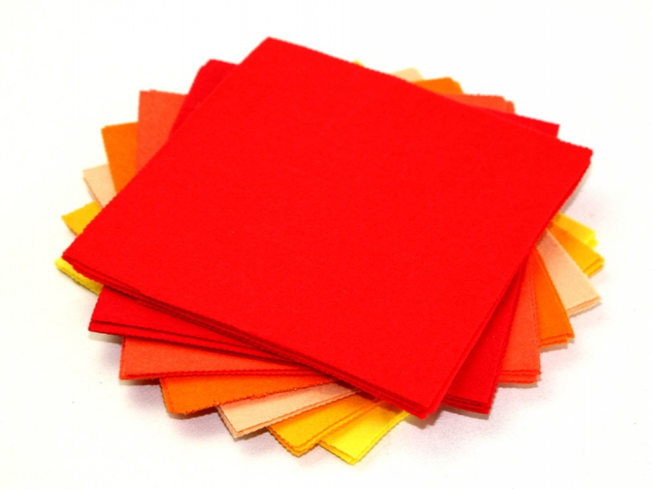 Acrylic Felt Fabric Packs Reds Yellows Oranges