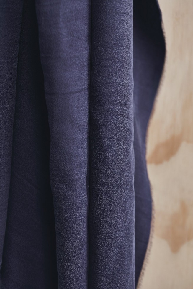 Meet MILK Tencel Lyocell Crispy Crepe Fabric Blueberry