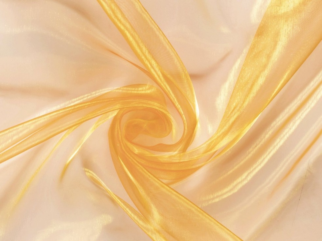 Sheer Organza Fabric Orange