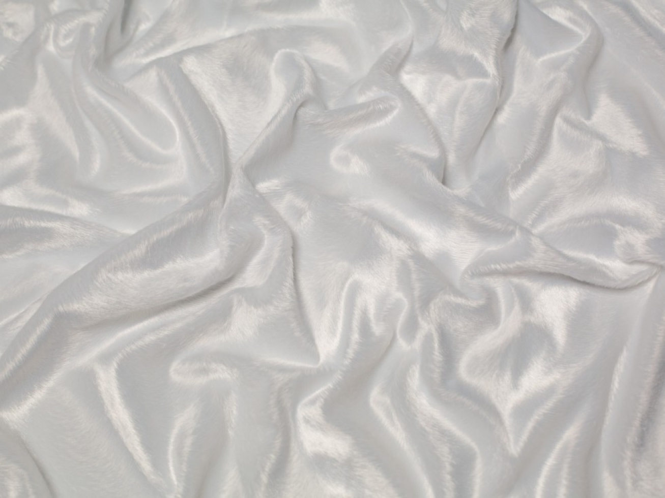 Minerva Core Range Textured Velboa Faux Fur Fabric White