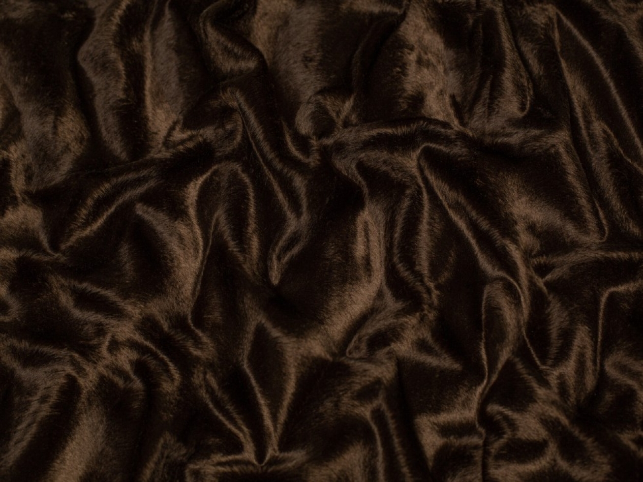 Minerva Core Range Textured Velboa Faux Fur Fabric Brown