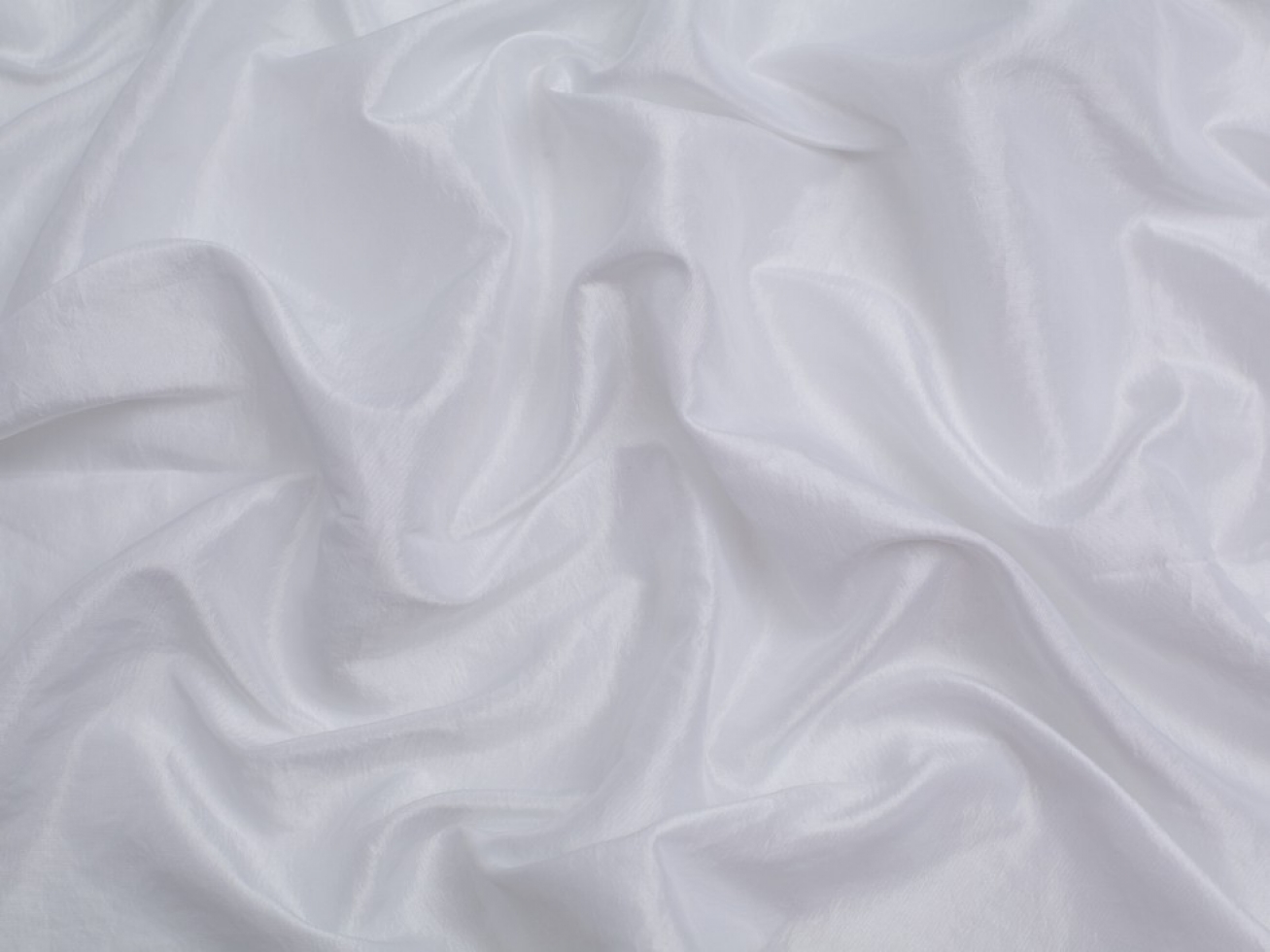 Minerva Core Range Crushed Taffeta Fabric White