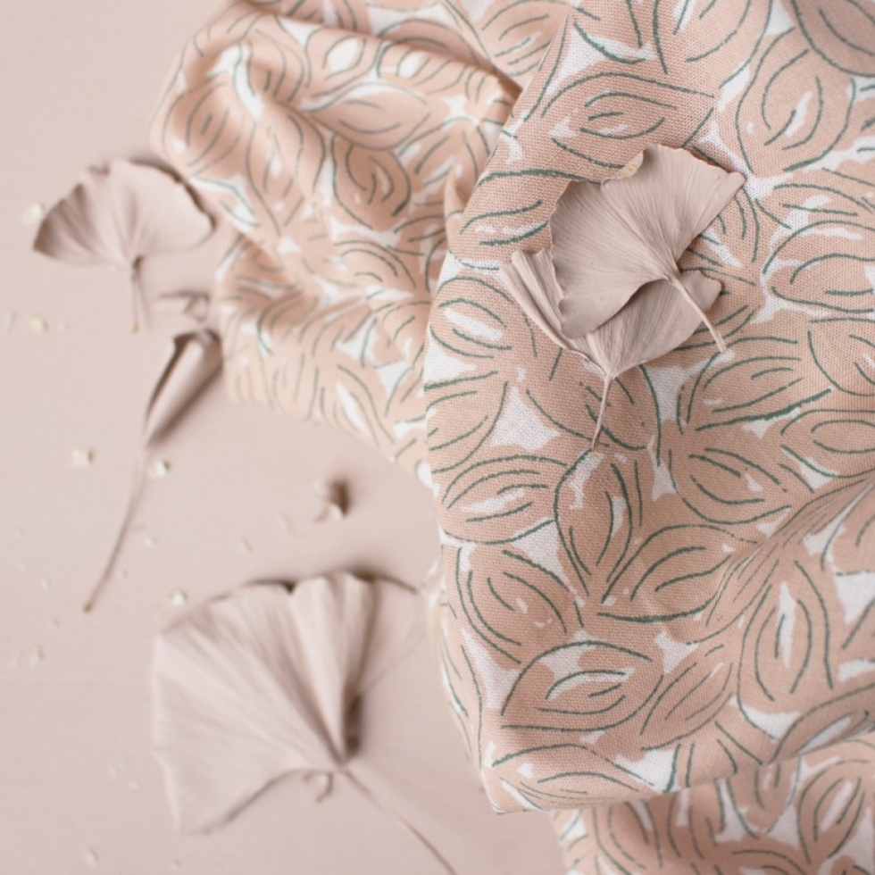 Atelier Brunette Petal Cotton Gauze Fabric Maple