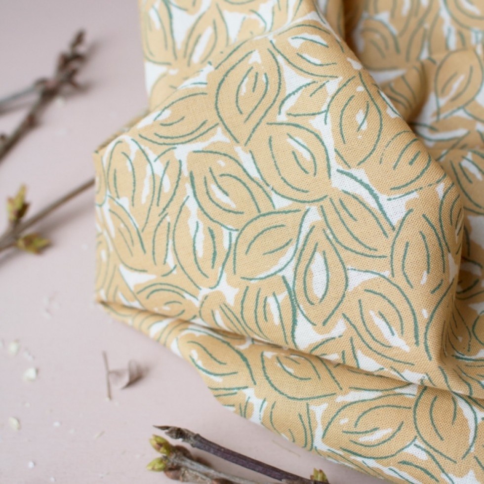 Atelier Brunette Petal Cotton Gauze Fabric Mustard