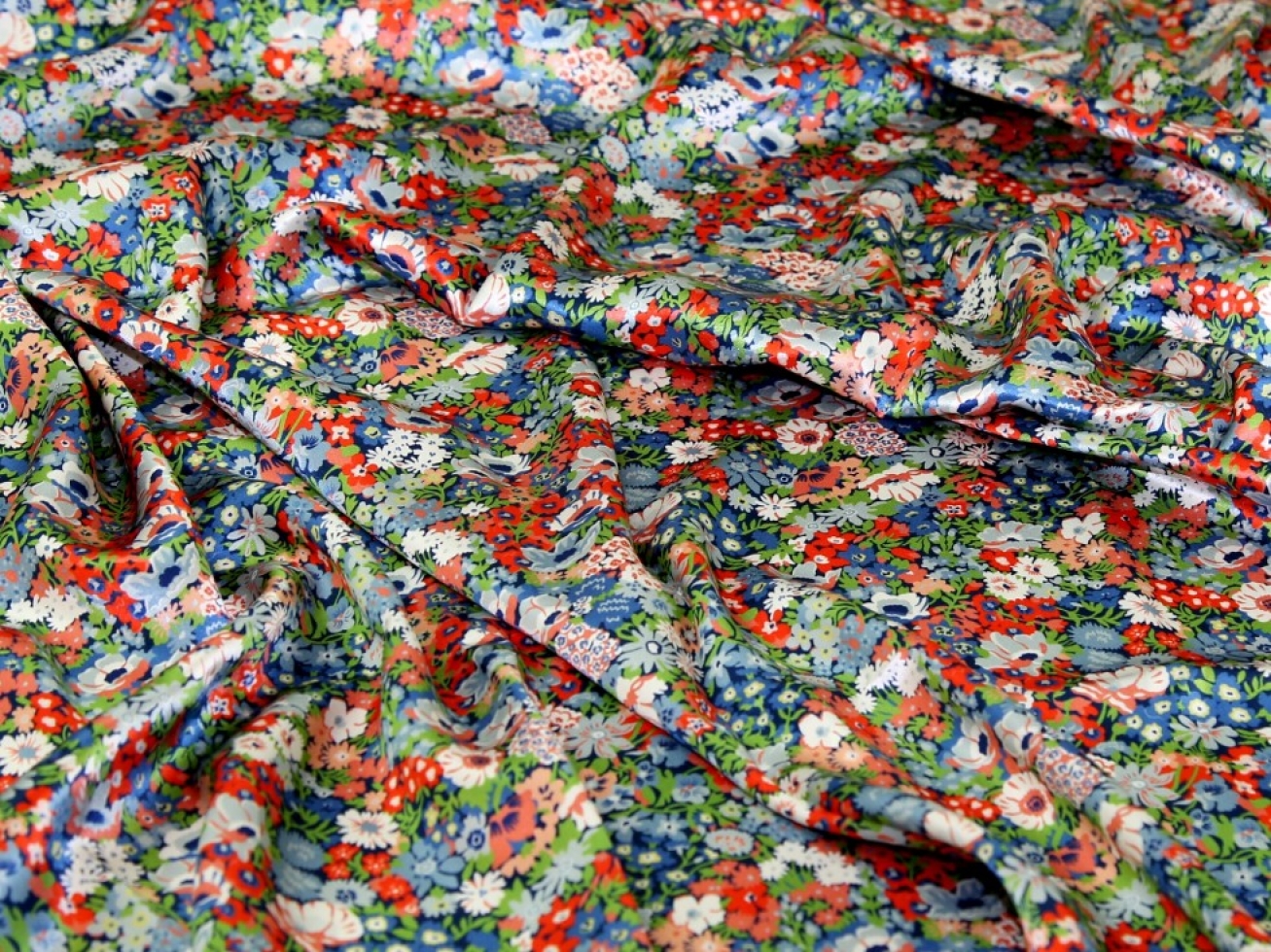 Liberty London Thorpeness Belgravia Silk Satin Fabric Summer