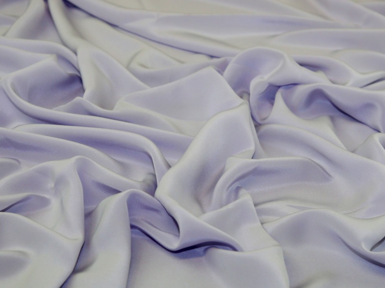 Liberty London Kensington Silk Crepe de Chine Fabric Silver Lilac