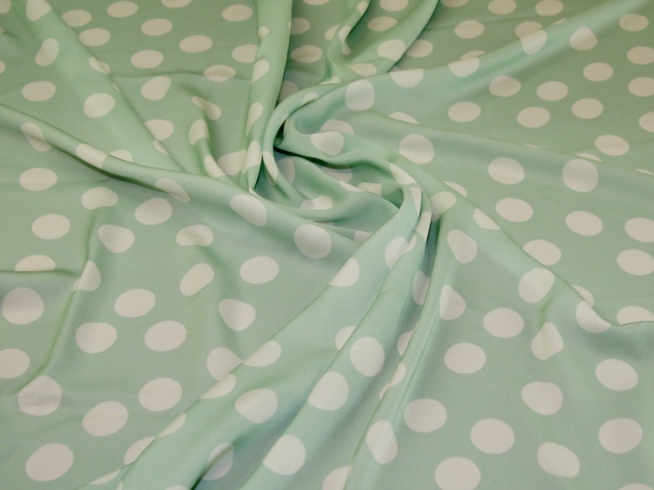 John Kaldor Paris Charmeuse Silky Satin Fabric Mint