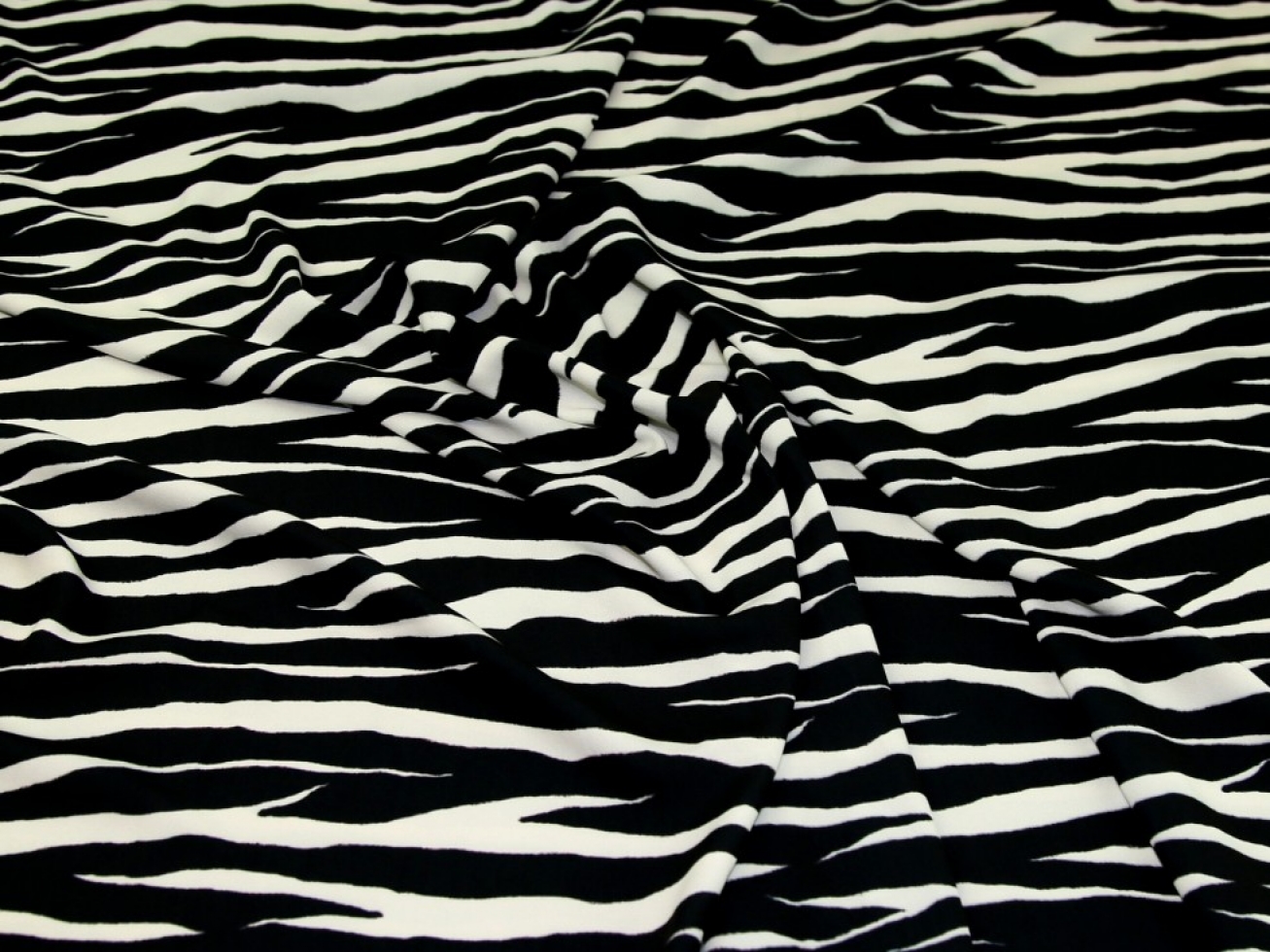 John Kaldor Madrid Crepe Fabric Black
