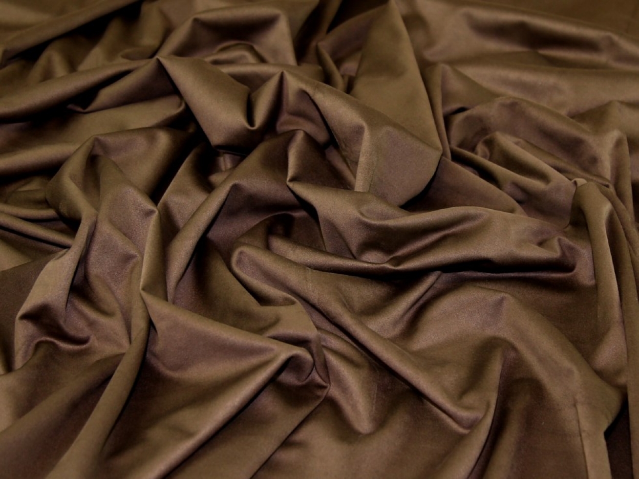 Heavy Faux Suede Stretch Knit Fabric Chocolate
