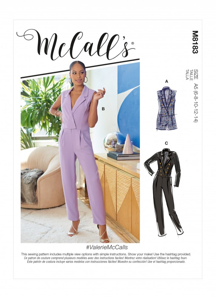 McCalls Paper Sewing Pattern 8183