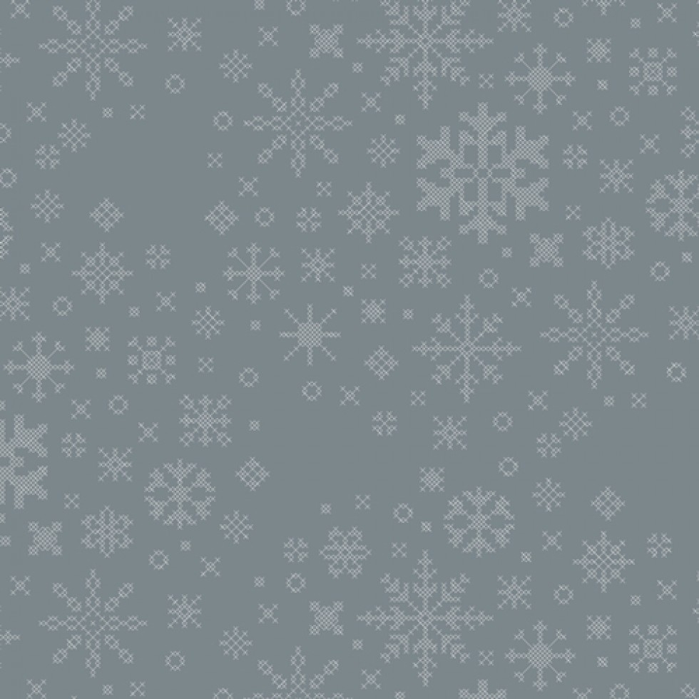 Art Gallery Fabrics Snow Day 100% Cotton Poplin Fabric Ice Crystals