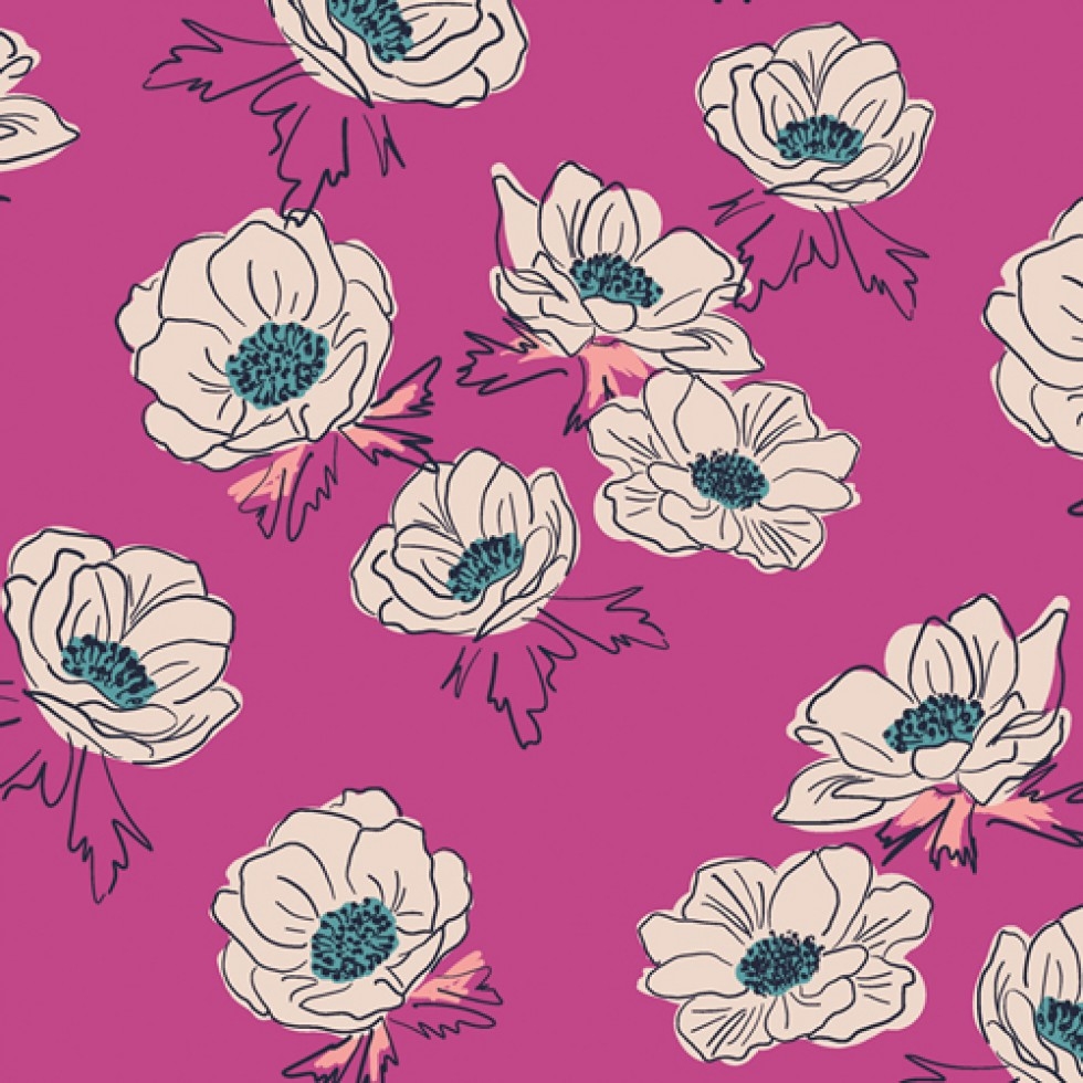 Art Gallery Fabrics Trouvaille 100% Cotton Poplin Fabric Anemone Falls