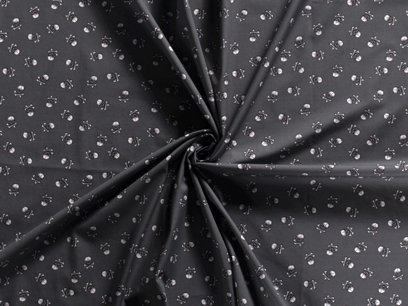 100% Cotton Poplin Fabric Grey