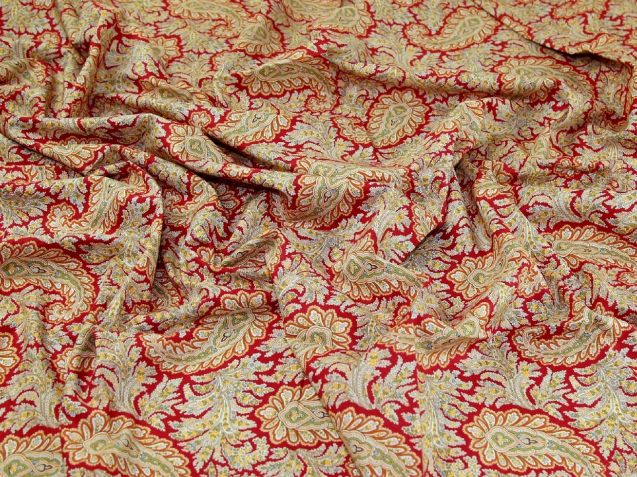 Cotton Lawn Fabric Red