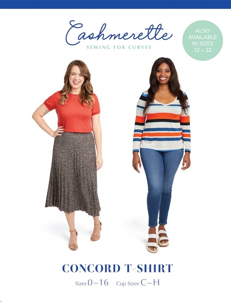 Cashmerette Paper Sewing Pattern Concord T Shirt Top