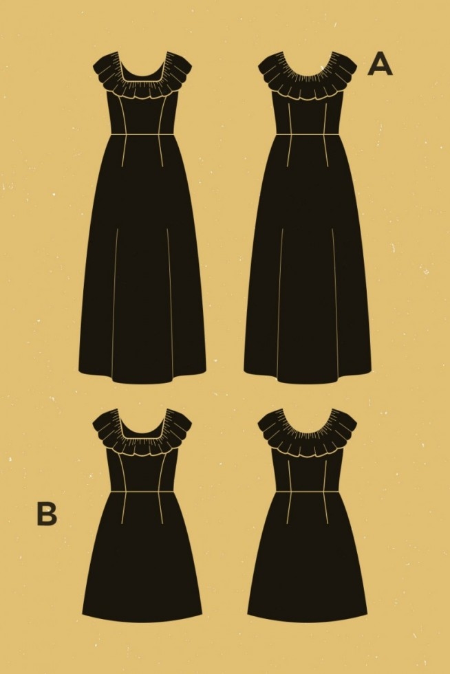 Deer and Doe Paper Sewing Pattern Coquelicot Dress