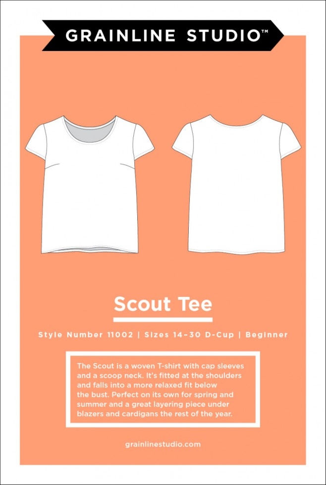 Grainline Studio Paper Sewing Pattern Scout Tee