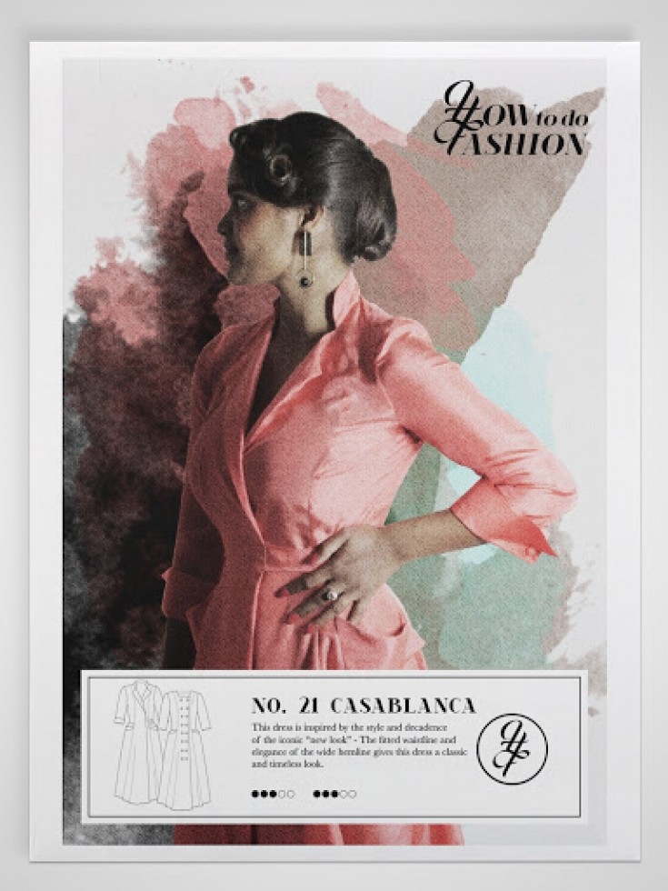 How To Do Fashion Paper Sewing Pattern Casablanca Dress