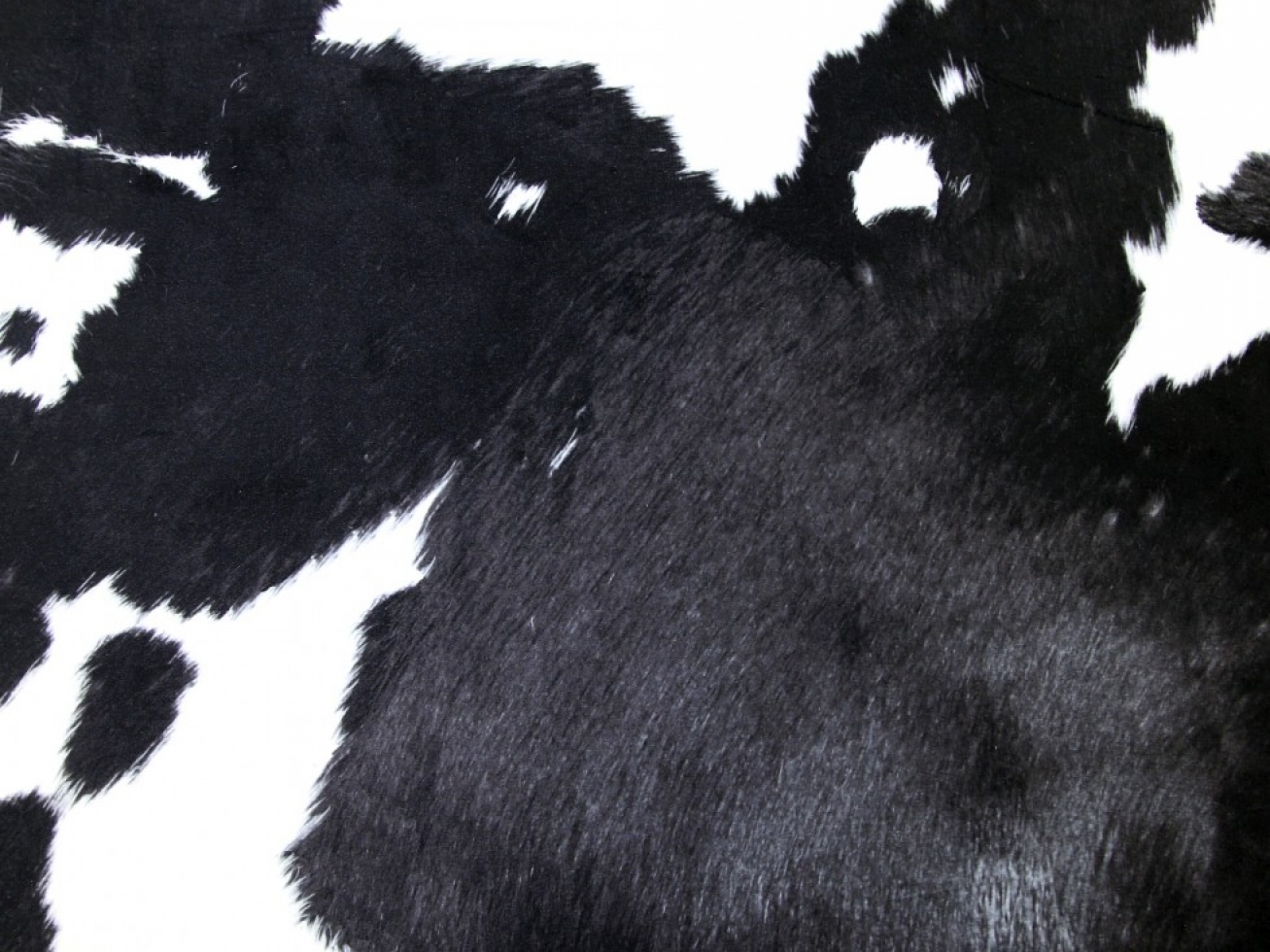 Stof France Velboa Faux Fur Fabric Black & White
