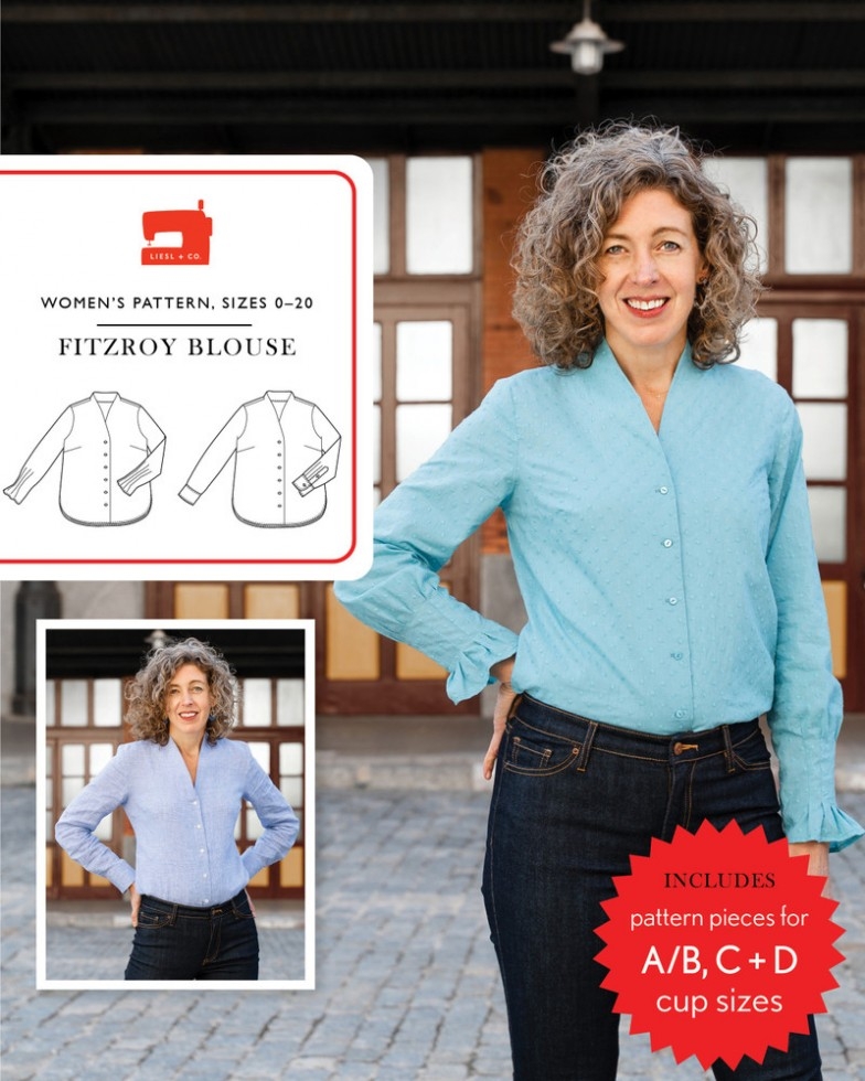 Liesl + Co Paper Sewing Pattern Fitzroy Blouse