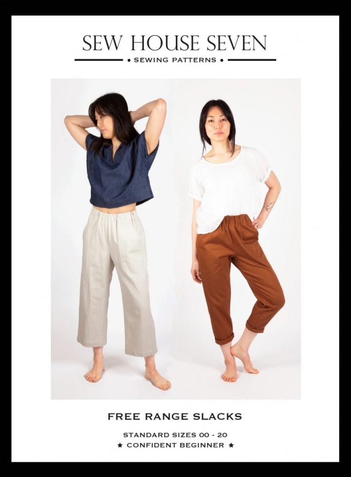 Sew House Seven Paper Sewing Pattern Free Range Slacks