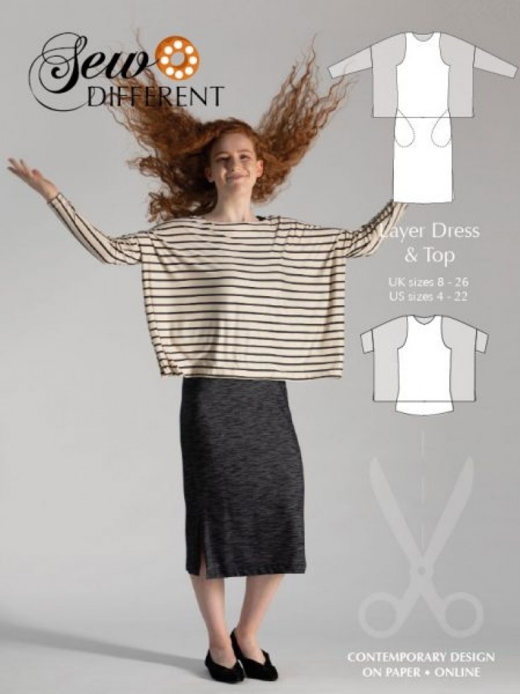 Sew Different Paper Sewing Pattern Layer Dress & Top