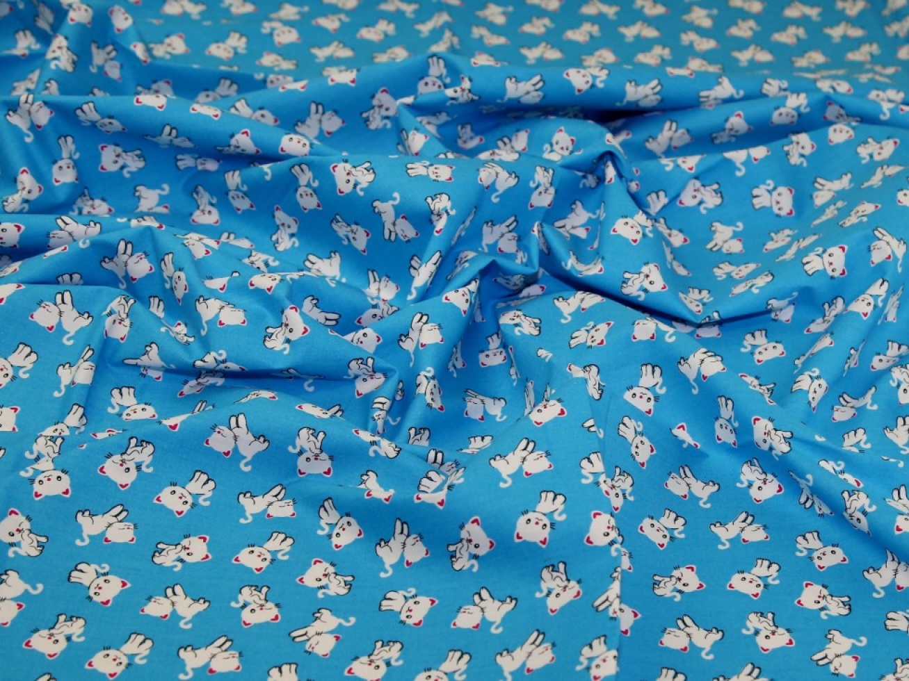 100% Cotton Poplin Fabric Turquoise
