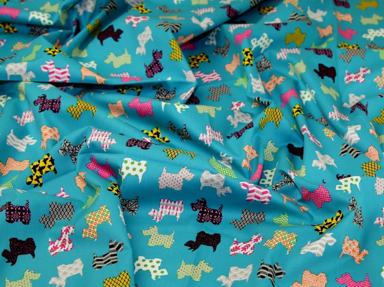 100% Cotton Poplin Fabric Jade Green