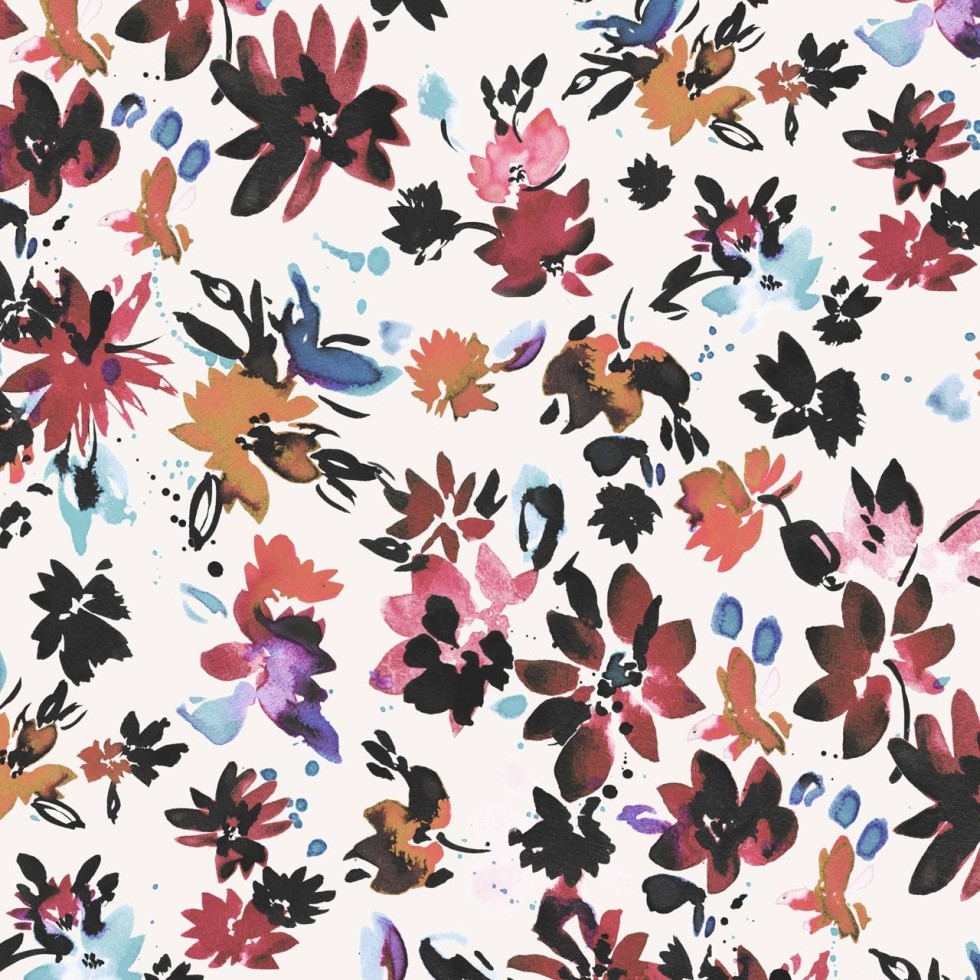 Dashwood Studio Flourish Cotton Lawn Fabric Ivory