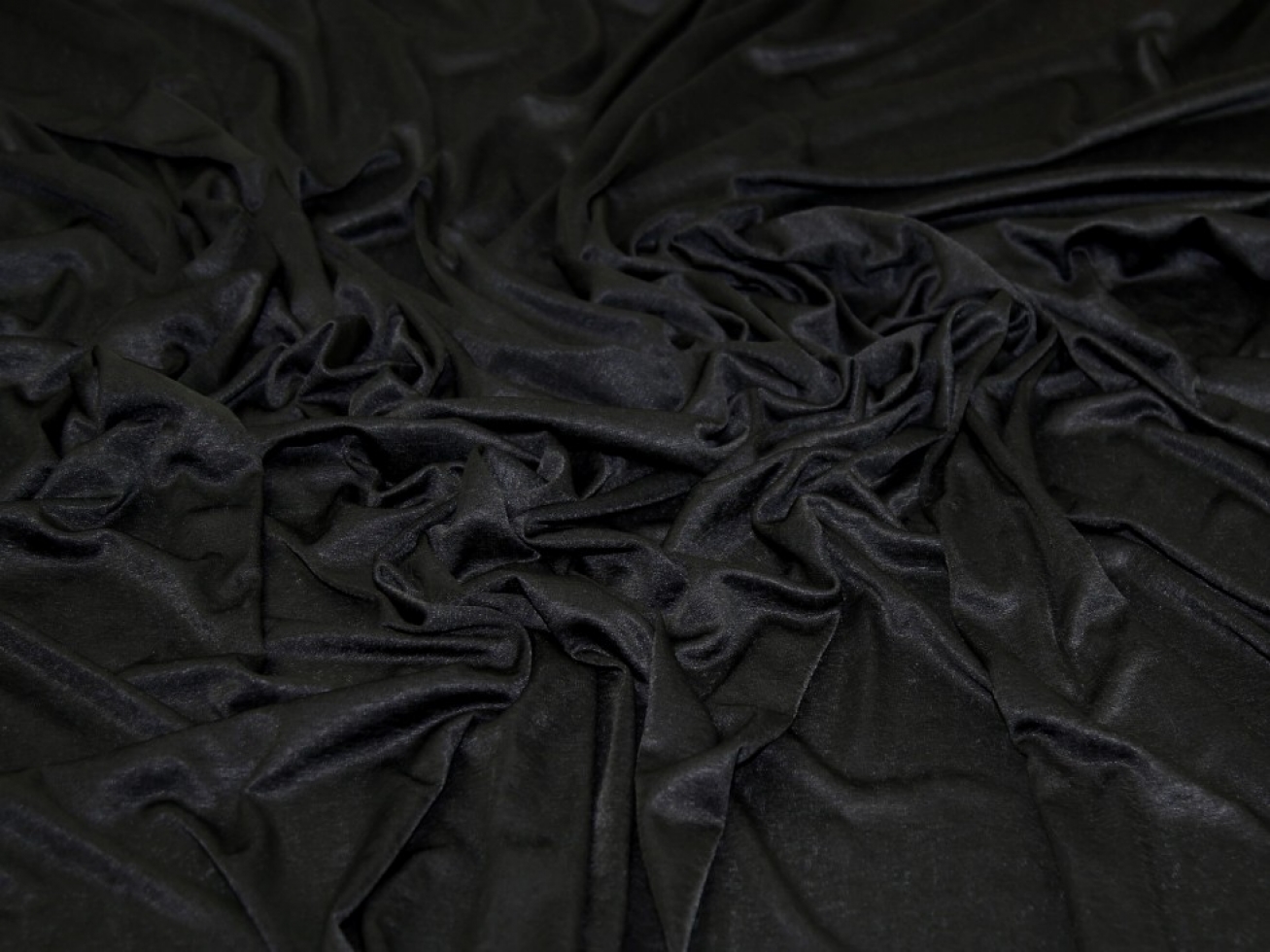 Slinky Sweater Knit Stretch Fabric Black
