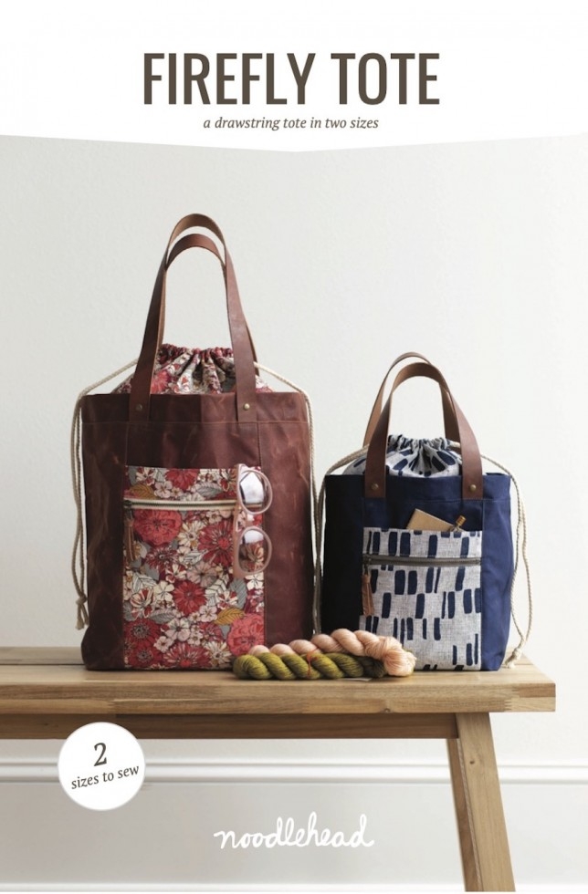 Noodlehead Paper Sewing Pattern Firefly Tote Bag
