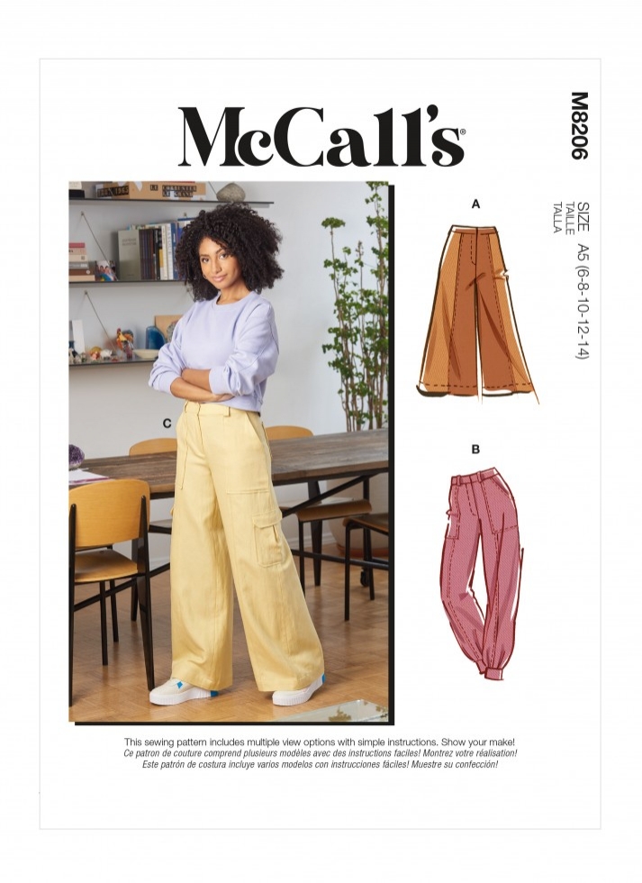 McCalls Paper Sewing Pattern 8206