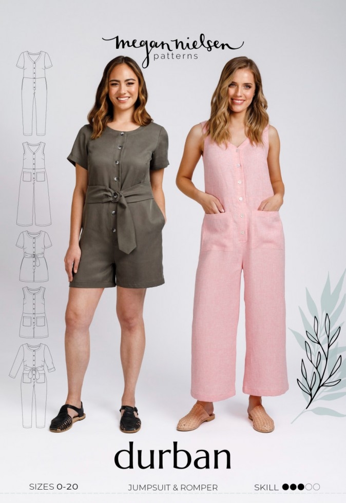 Megan Nielsen Paper Sewing Pattern Durban Jumpsuit & Romper