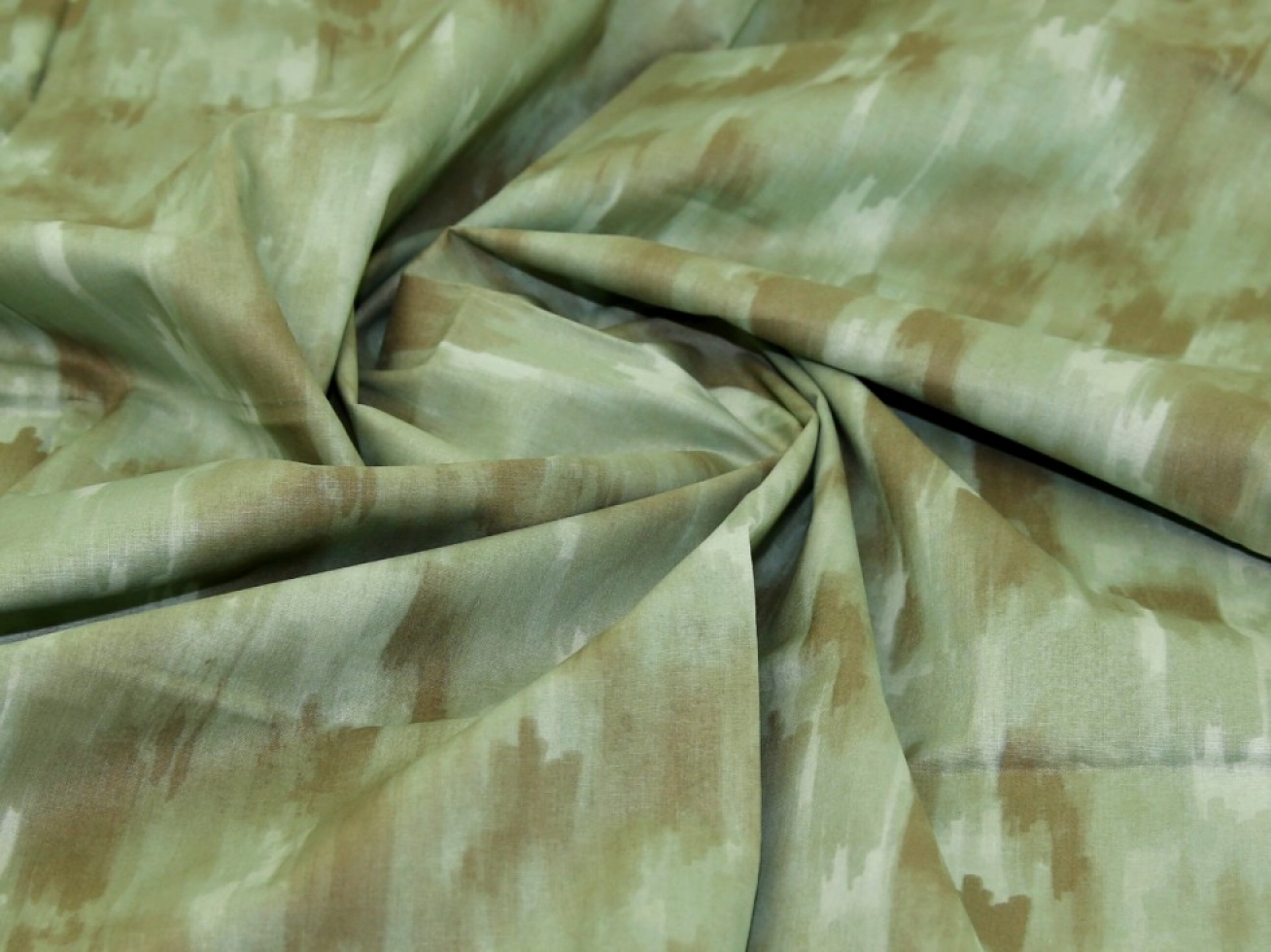 John Louden 100% Cotton Fabric Sage