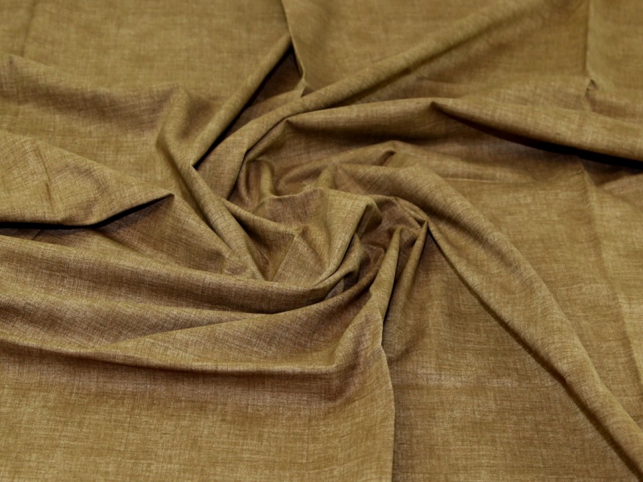 John Louden 100% Cotton Linen Texture Fabric Brown