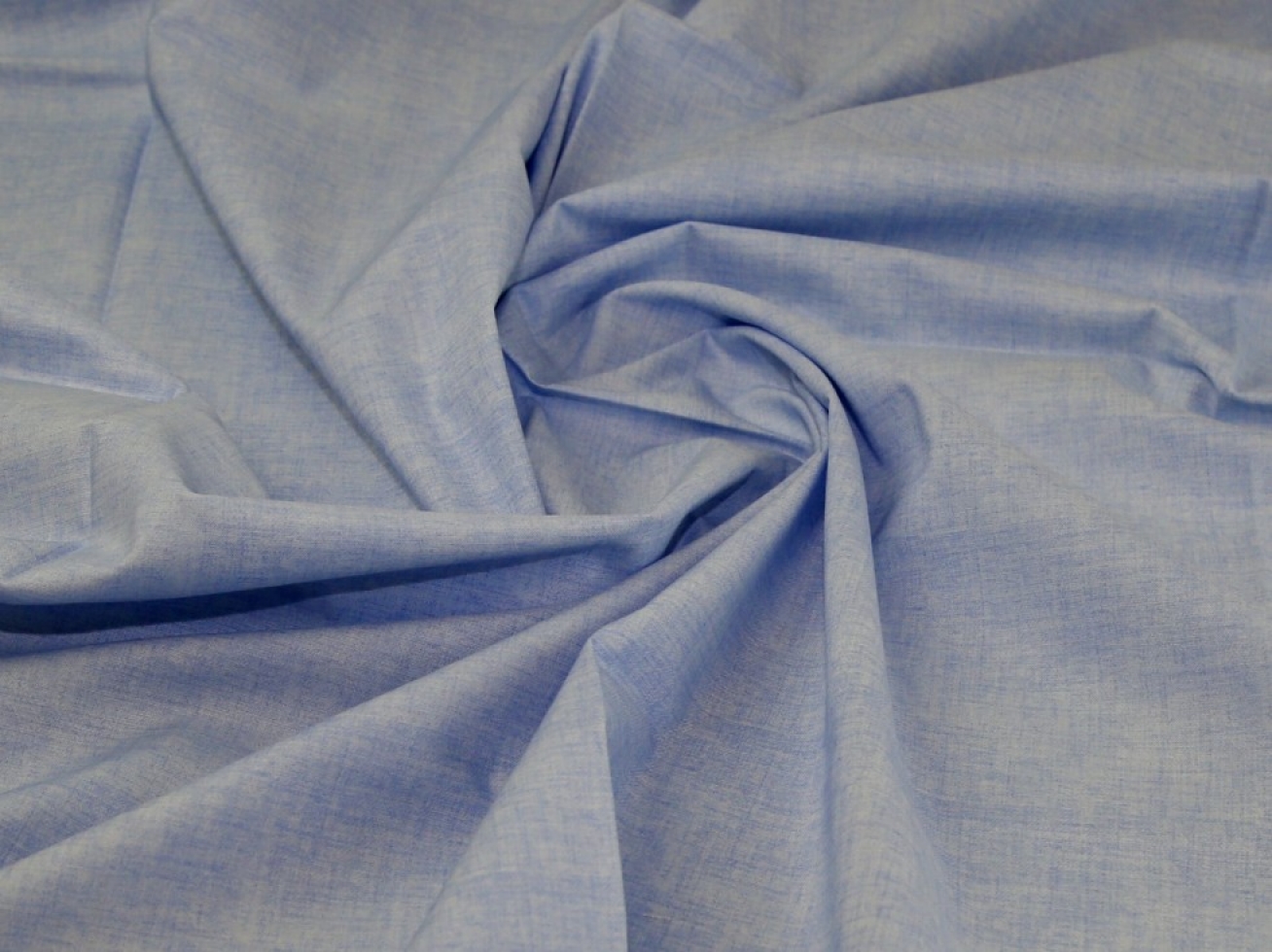 John Louden 100% Cotton Linen Texture Fabric Sky