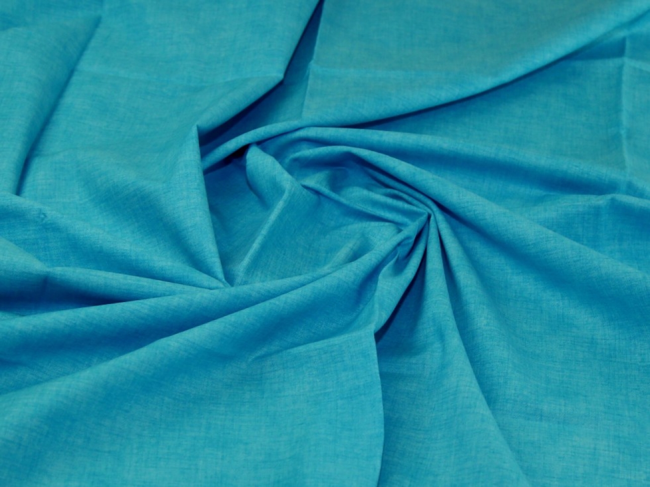 John Louden 100% Cotton Linen Texture Fabric Turquoise