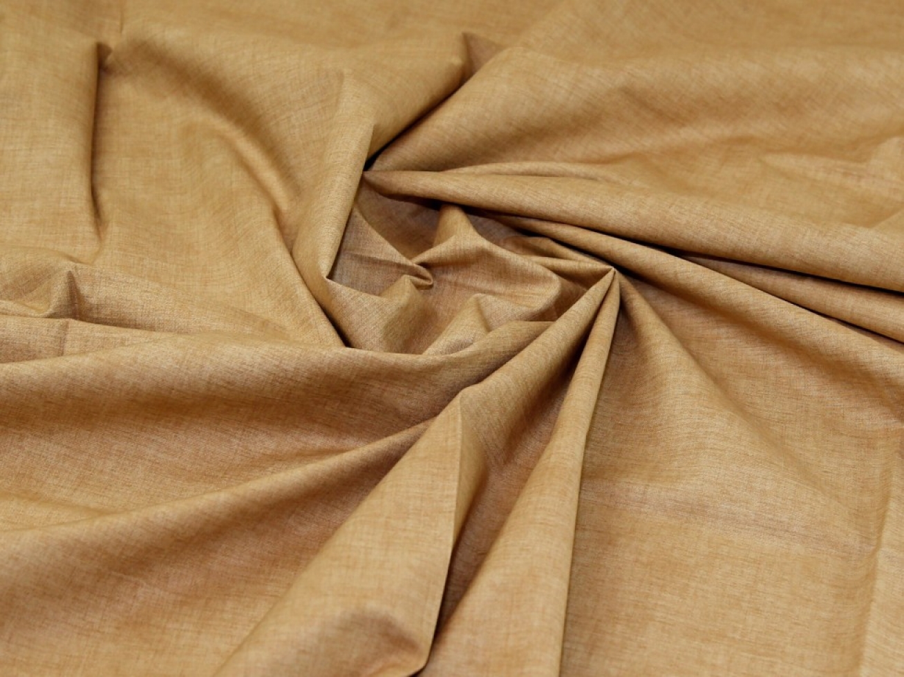 John Louden 100% Cotton Linen Texture Fabric Wheat