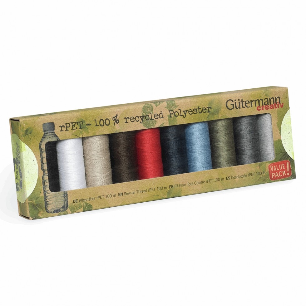 Gutermann Recycled rPET Eco Sew All Thread Set Classic Shades