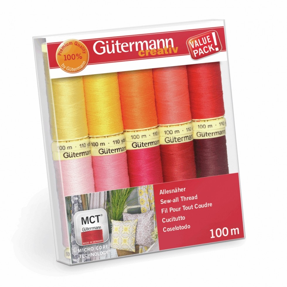 Gutermann Sew All Thread Set Red