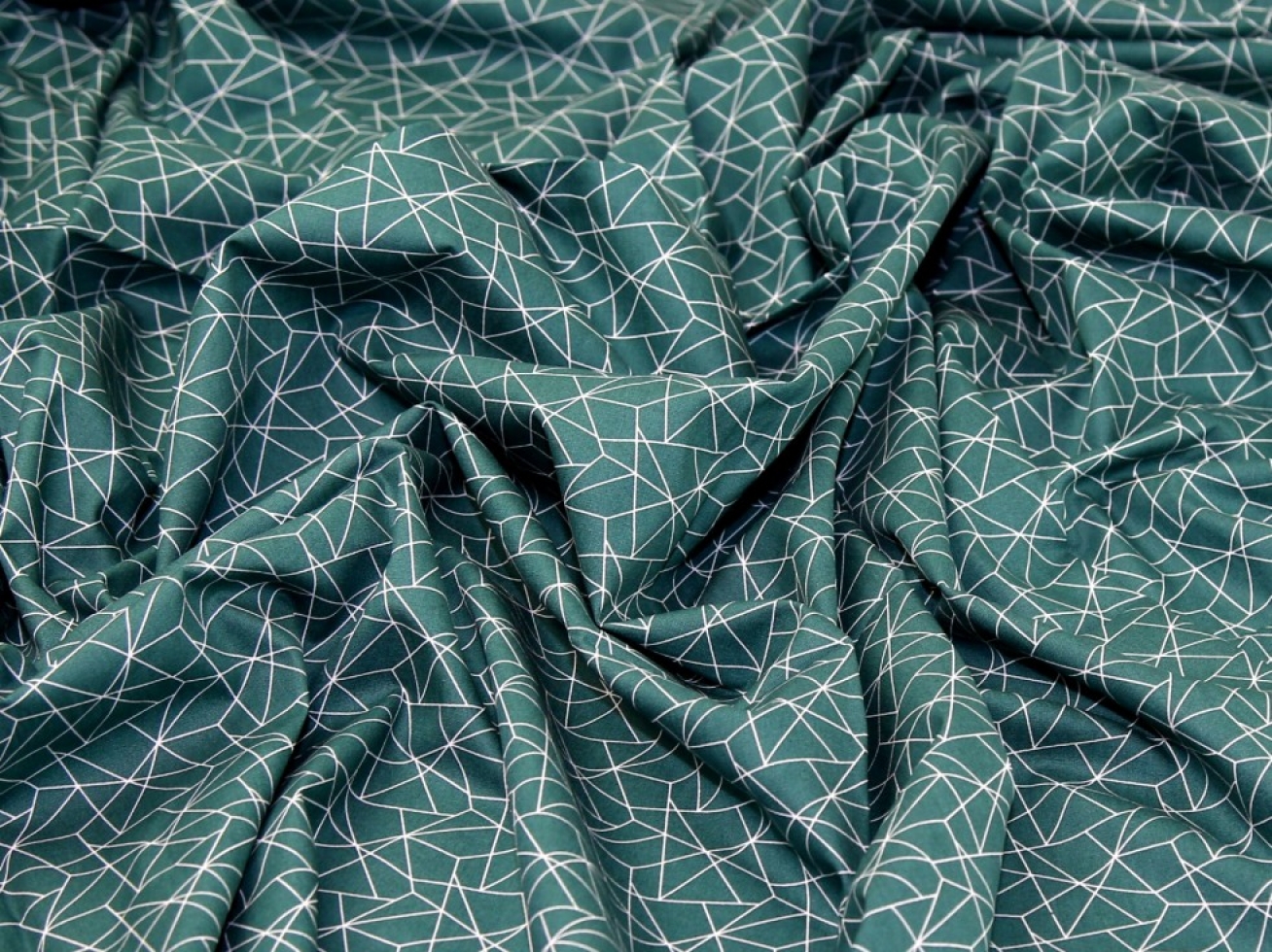 100% Cotton Poplin Fabric Jade