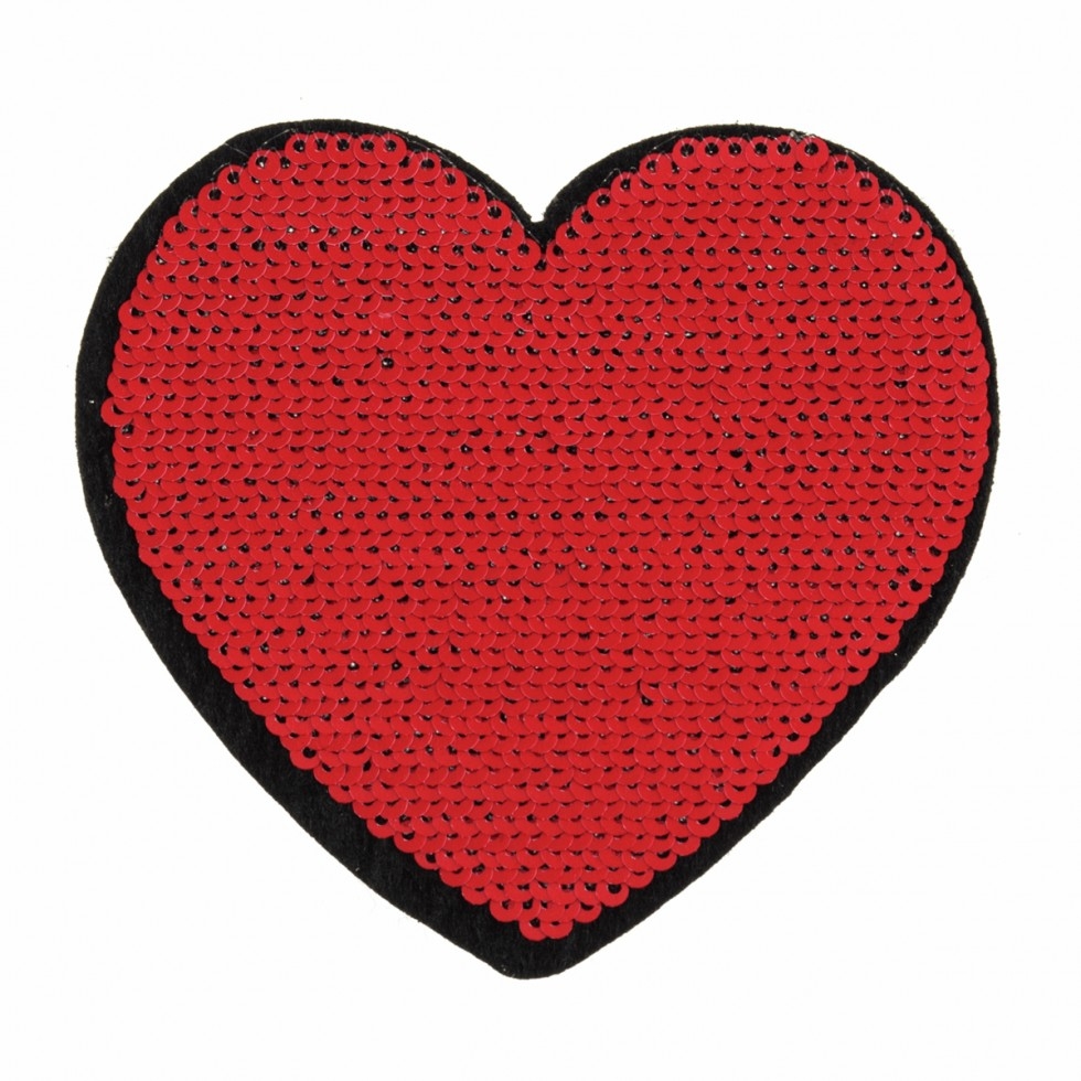 Craft Factory Patch Motif Flip Sequin Heart