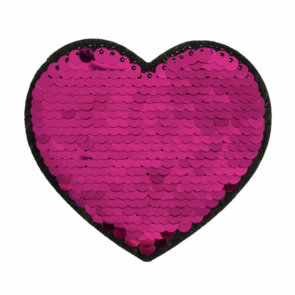 Craft Factory Patch Motif Flip Sequin Heart