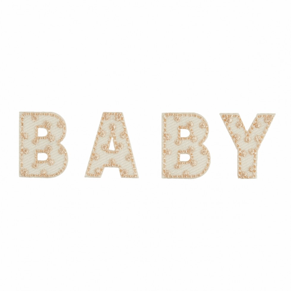 Craft Factory Patch Motif Baby Letters