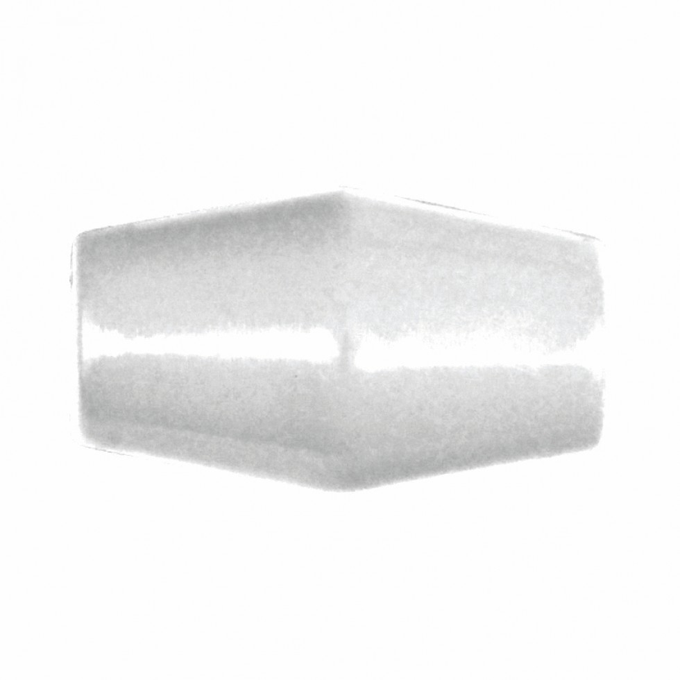 Hemline Plastic Toggles White