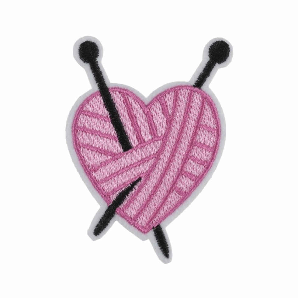 Craft Factory Patch Motif Knitted Heart
