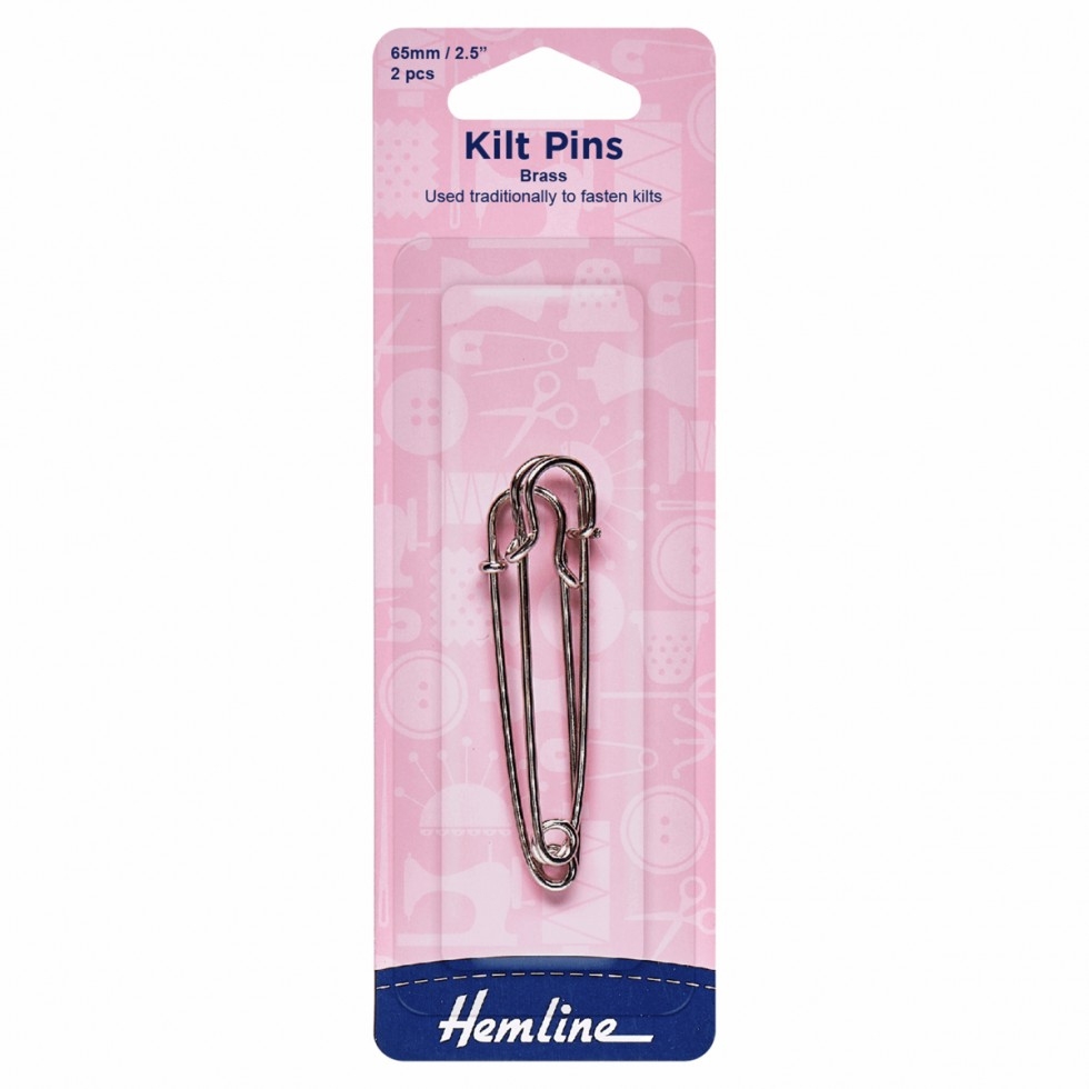 Hemline Kilt Pins Silver