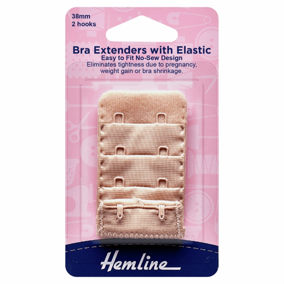 Hemline Bra Back Extenders Beige