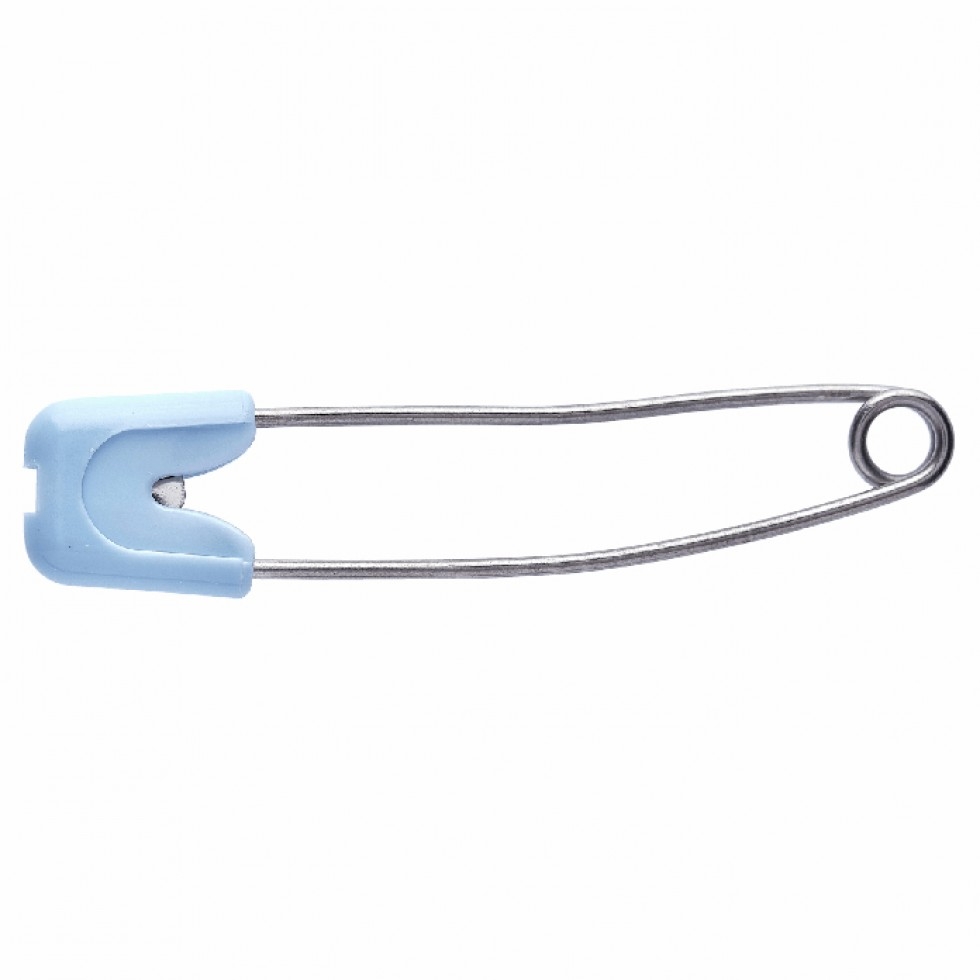 Hemline Nappy Pins Blue